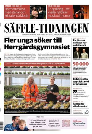Förstasida Säffle-Tidningen