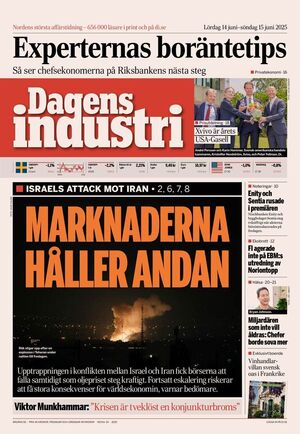Förstasida Dagens industri