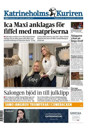 Förstasida Katrineholms-Kuriren