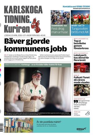 Förstasida Karlskoga Tidning-Kuriren