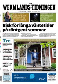 Förstasida Nya Wermlands-Tidningen