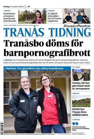 Förstasida Tranås Tidning