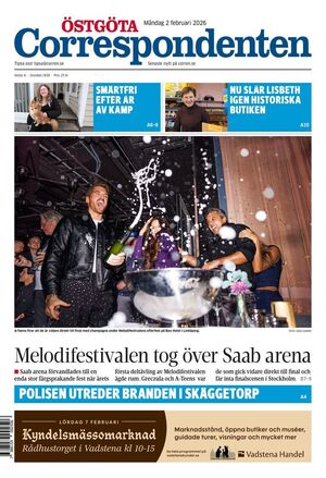 Förstasida Östgöta Correspondenten