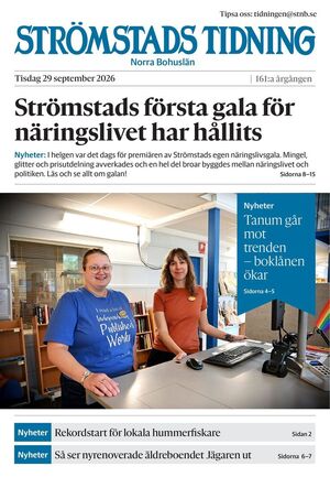 Förstasida Strömstads Tidning