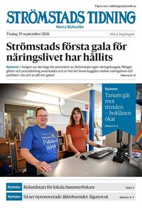 Förstasida Strömstads Tidning