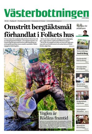 Förstasida Västerbottningen