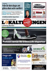 Förstasida Lokaltidningen Lomma/Burlöv
