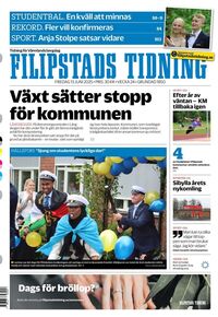Förstasida Filipstads Tidning