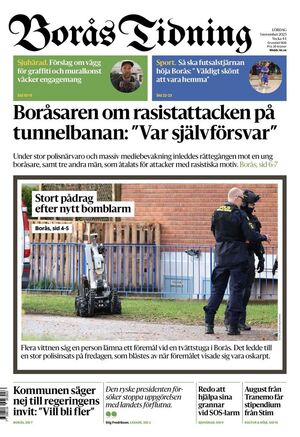 Förstasida Borås Tidning