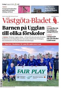 Förstasida Västgöta-Bladet