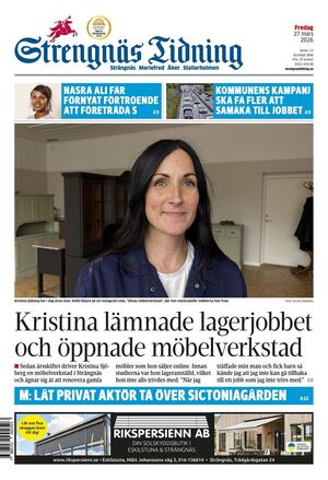 Förstasida Strengnäs Tidning