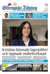 Förstasida Strengnäs Tidning