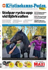 Förstasida Nya Kristinehamns-Posten