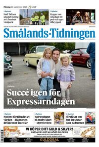 Förstasida Smålands-Tidningen