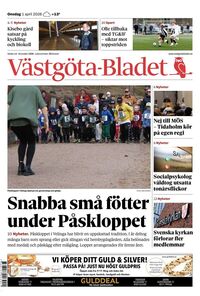 Förstasida Västgöta-Bladet