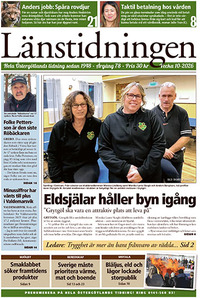 Förstasida Länstidningen Östergötland