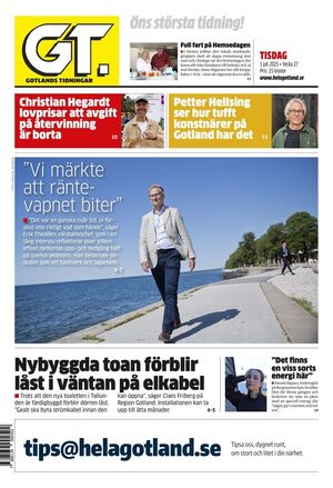 Förstasida Gotlands Tidningar