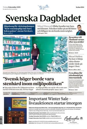 Förstasida Svenska Dagbladet