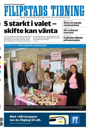 Förstasida Filipstads Tidning
