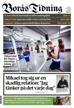 Förstasida Borås Tidning