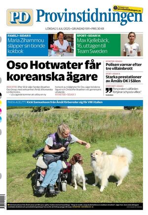 Förstasida Provinstidningen Dalsland