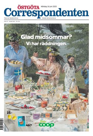 Förstasida Östgöta Correspondenten
