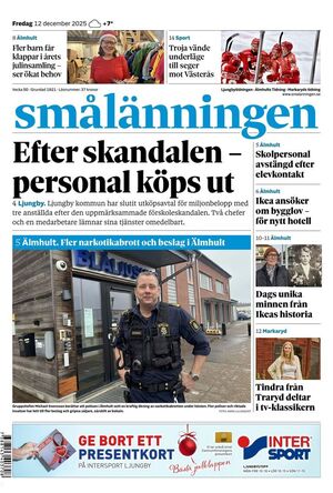 Förstasida Smålänningen