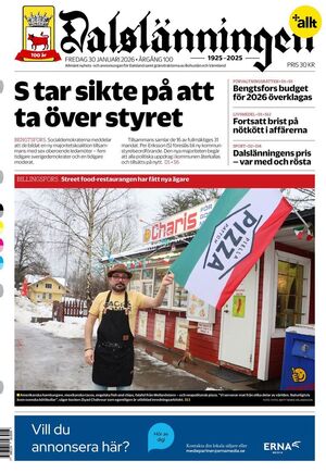 Förstasida Dalslänningen