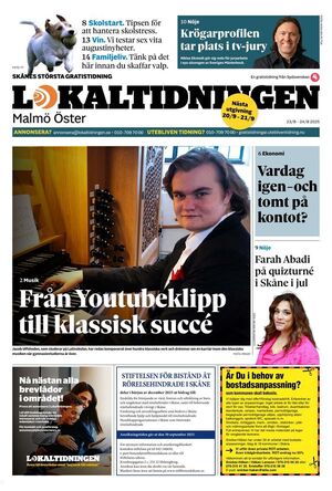 Förstasida Lokaltidningen Malmö Öster