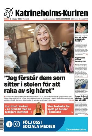 Förstasida Katrineholms-Kuriren