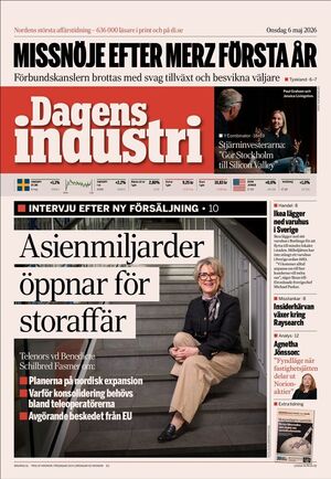 Förstasida Dagens industri