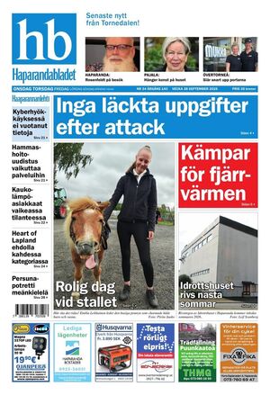 Förstasida Haparandabladet