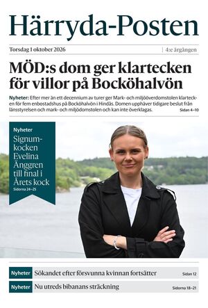 Förstasida Härryda-Posten