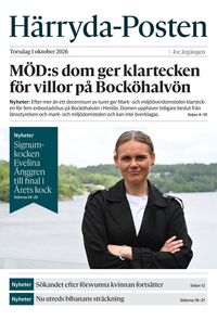 Förstasida Härryda-Posten