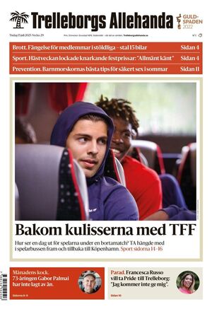 Förstasida Trelleborgs Allehanda