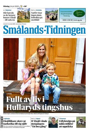 Förstasida Smålands-Tidningen