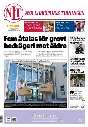 Förstasida Nya Lidköpings-Tidningen