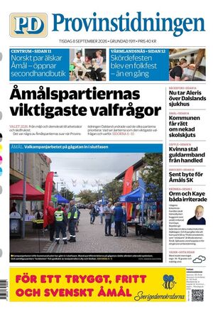 Förstasida Provinstidningen Dalsland