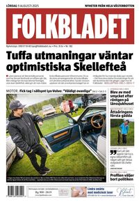Förstasida Folkbladet Västerbotten