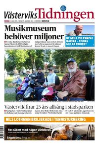 Förstasida Västerviks-Tidningen