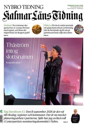 Förstasida Kalmar Läns Tidning