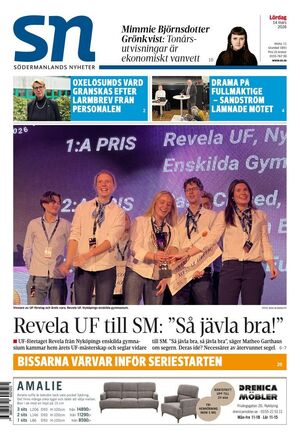 Förstasida Södermanlands Nyheter