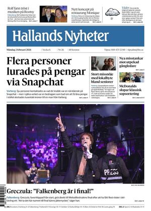 Förstasida Hallands Nyheter