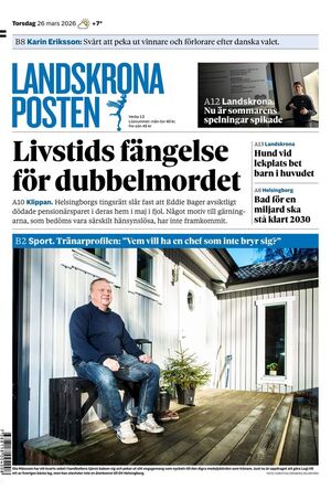 Förstasida Landskrona Posten