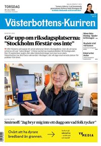 Förstasida Västerbottens-Kuriren
