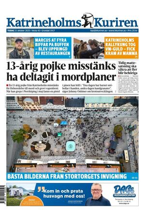 Förstasida Katrineholms-Kuriren