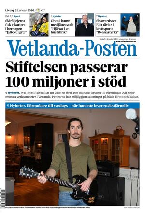 Förstasida Vetlanda-Posten