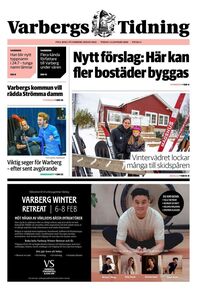 Förstasida Varbergs Tidning