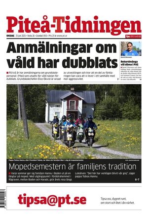 Förstasida Piteå-Tidningen