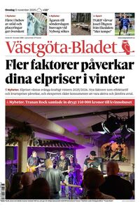 Förstasida Västgöta-Bladet